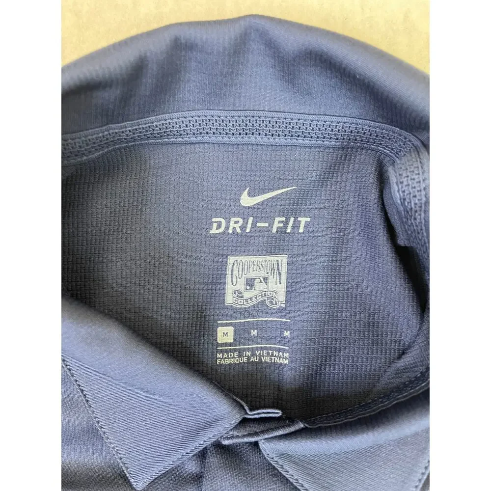 NIKE‎ CHICAGO WHITE SOX MENS NAVY BLUE POLO SHORT SLEEVE, Sz Medium